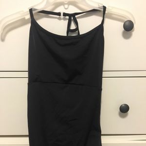 Black Detailed Back Dance Leotard